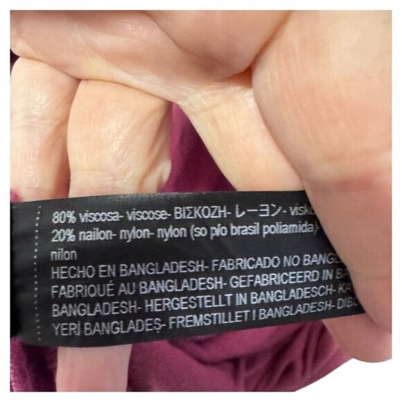 Zara Knit Berry/burgundy viscose‎ nylon light weight sweater - Picture 3 of 3